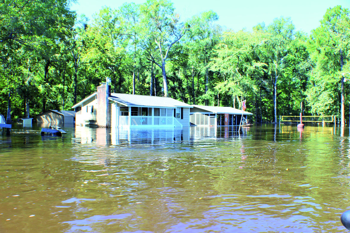 Bamberg County flooding along the South Fork Edisto River